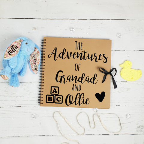 Personalised The Adventure's Of Grandad & Brown Scrapbook