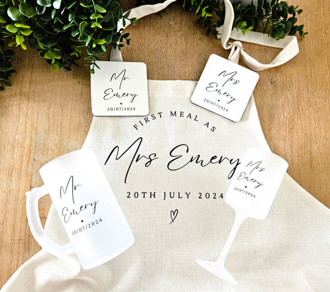 Personalised Wedding Apron