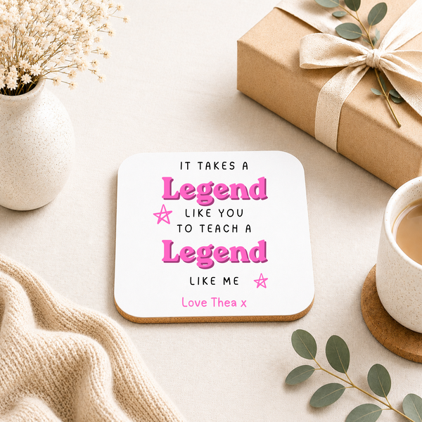 Personalised Teacher Humour Coaster