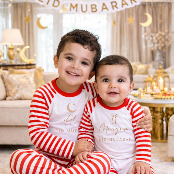 Personalised Eid Matching Family Pyjamas
