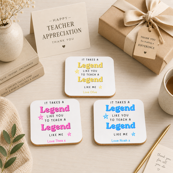 Personalised Teacher Humour Coaster