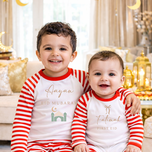 Personalised Eid Matching Family Pyjamas