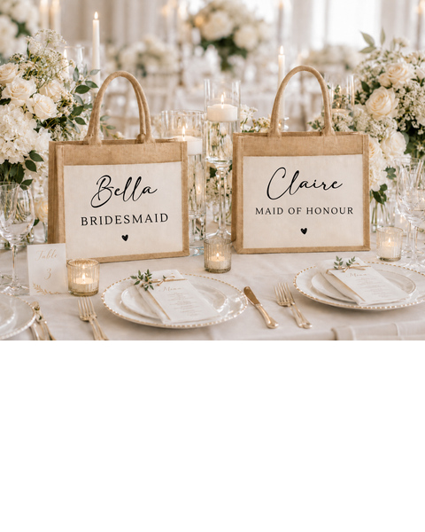 Personalised Maid of Honour Tote Bag | Jute Proposal Gift