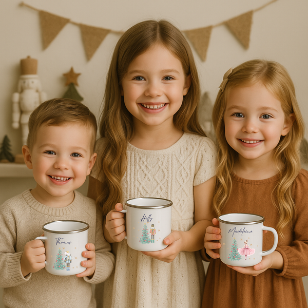 Personalised Christmas Matching Family Mugs Nutcracker Design
