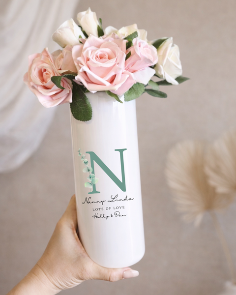 Personalised Initial Vase For Mother's Day