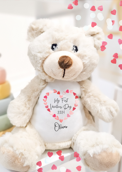 Personalised First Valentines Soft Toys