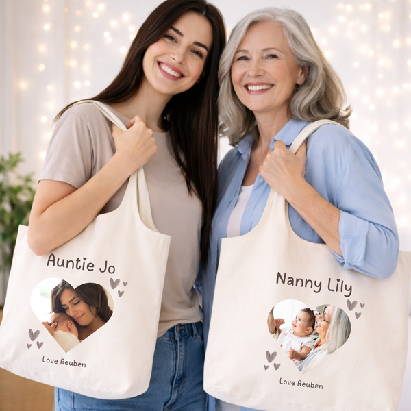 Personalised Photo Tote Bag For Auntie