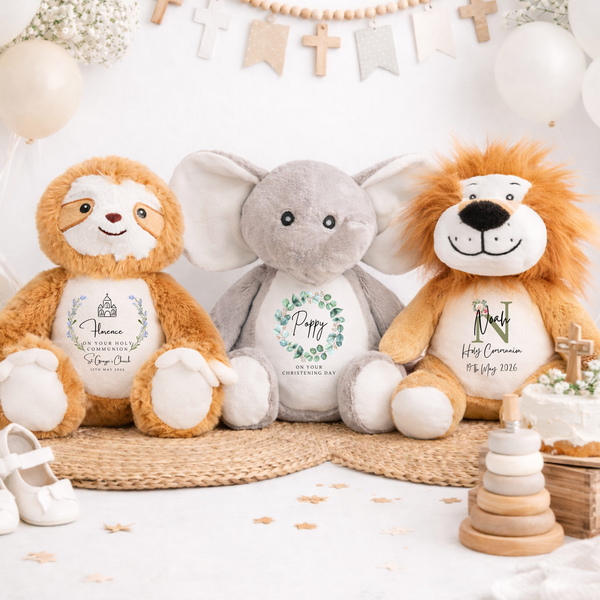 Personalised Holy Communion, Baptism, Christening Soft Toy