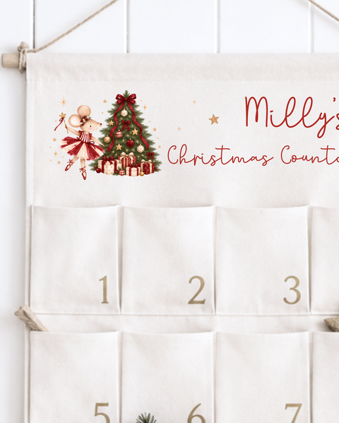 Personalised Mouse Christmas Advent Calendar for Boys