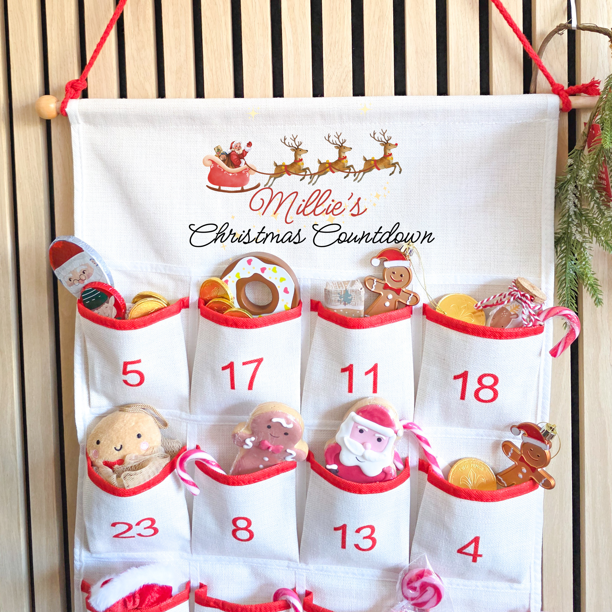 Personalised Sleigh Advent Calendar 2025 - Gifts For Kids