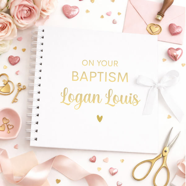 Personalised Christening/Baptism/Holy Communion Scrapbook
