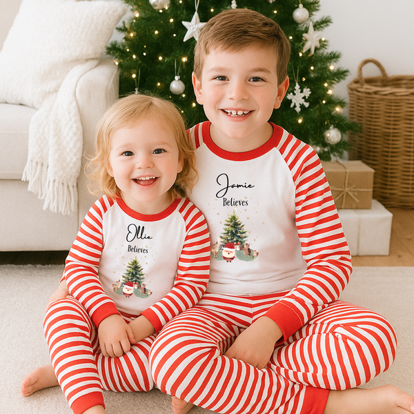 Personalised Matching Family Santa Pyjamas - Matching Pajamas