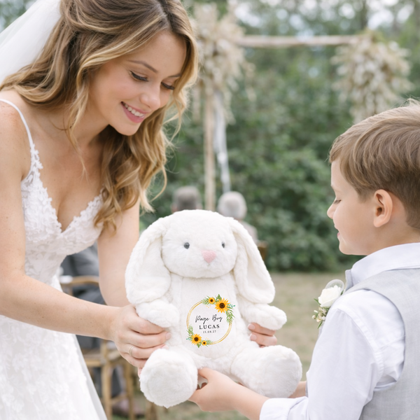 Personalised Sunflower Flower Girl Soft Toy