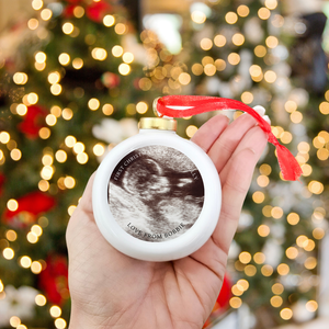 Primer adorno navideño del bebé, primer adorno navideño del bebé, regalo del primer adorno navideño del recuerdo