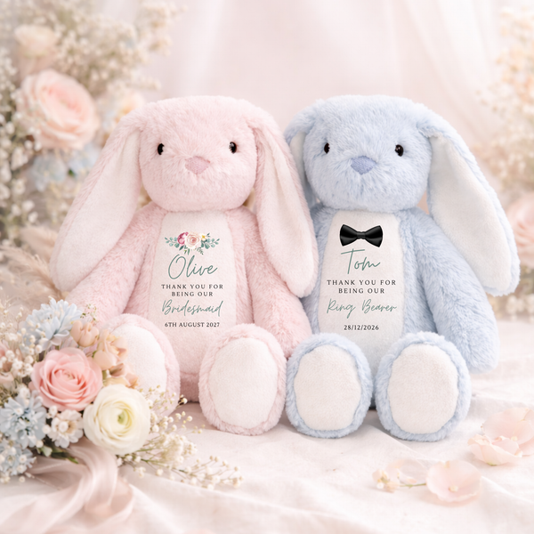 Personalised Soft Toy For Flower Girl & Page Boy