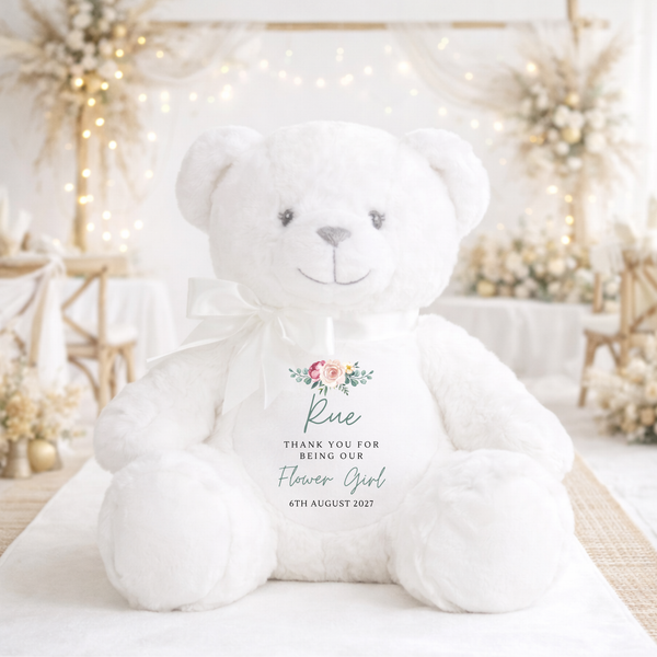 Personalised Soft Toy For Flower Girl & Page Boy