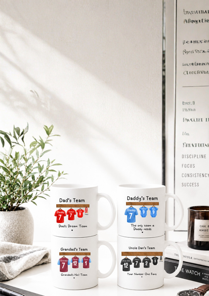 Personalised Father's Day Football Mug for Dad