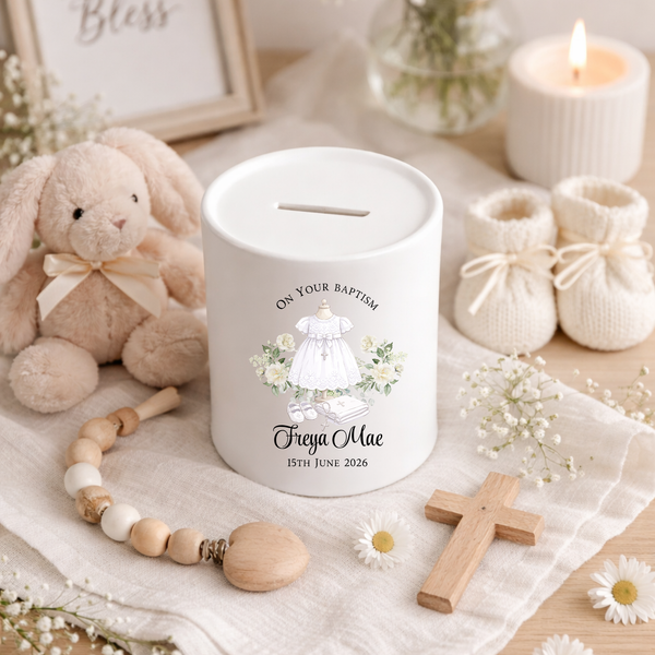 Personalised Christening Money Box