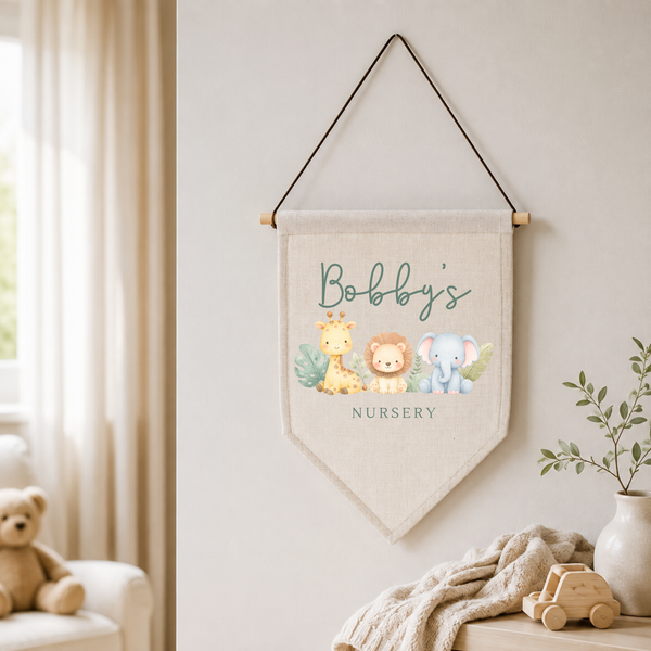 Personalised Safari Nursery Sign