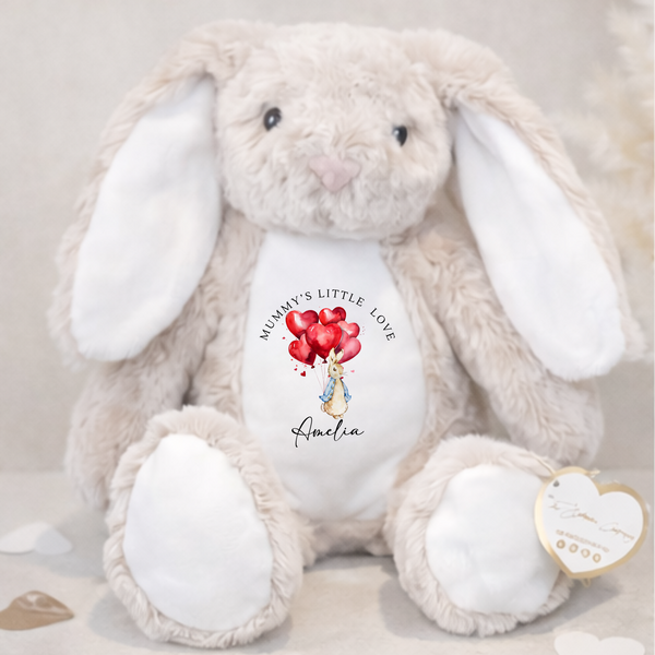 Personalised Peter Rabbit Soft Toys For Valentines Day