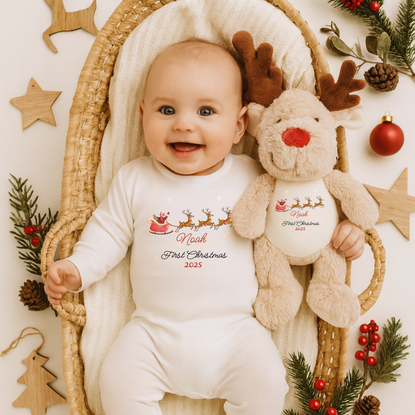Personalised My First Christmas Babygrow For Babies – Personalised Baby Christmas Gift