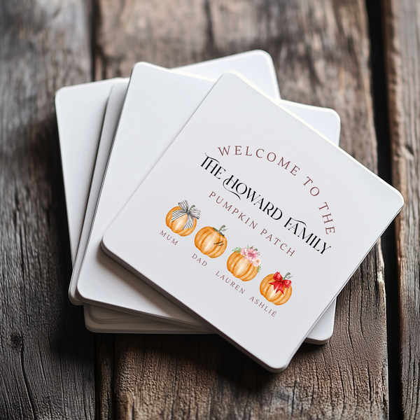 Halloween Pumpkin Mug and Coaster Set – Cute Autumn Coffee Gift