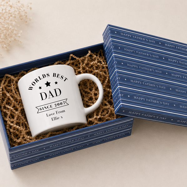 Personalised Worlds Best Dad Mug | Father's Day Gift UK
