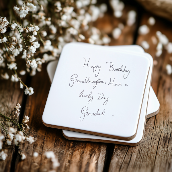 Personalised Handwritten Message Mug & Coaster