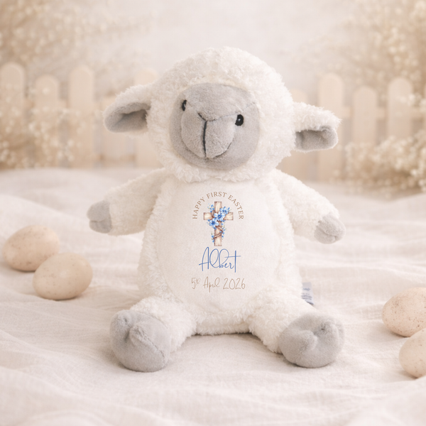 Personalised Religious Teddy Bear For First Easter