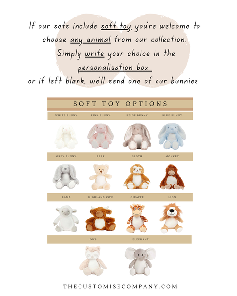 Personalised Christening Cross Teddy Bear & Gift Set