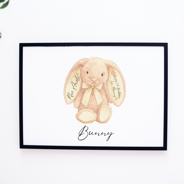 Personalised Favourite Teddy Print
