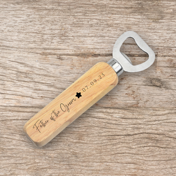 Personalised Bottle Opener For Father Of The Bride/Groom