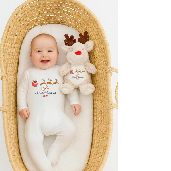 Personalised My First Christmas Babygrow For Babies – Personalised Baby Christmas Gift