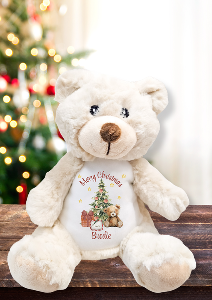 Personalised Teddy Bear Design Christmas Stockings