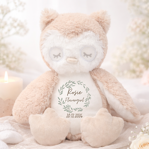 Flower Girl & Page Boy Gift | Personalised Soft Toy