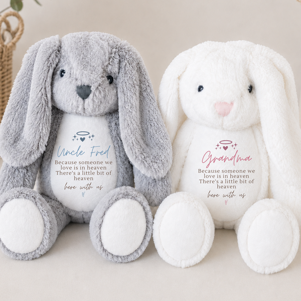 Personalise Remembrance Bunny For Loved One