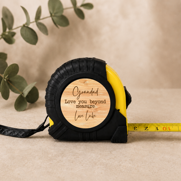 Personalised Tape Measure for Grandad's