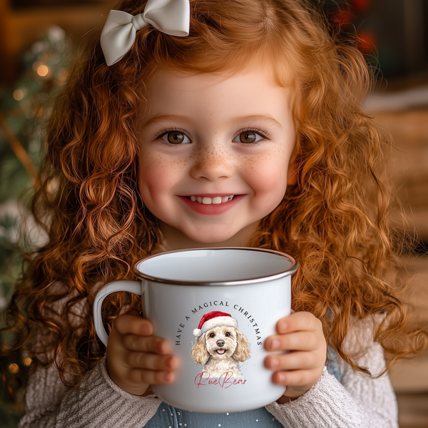 Personalised Cockapoo Kids Mug For Christmas