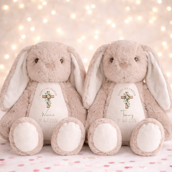 Personalised Religious Teddy Bear For First Easter