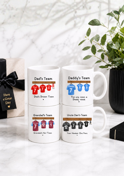 Personalised Father's Day Football Mug for Dad