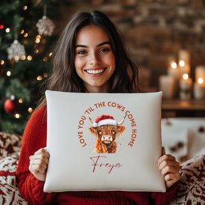 Personalised Highland Cow Cushion