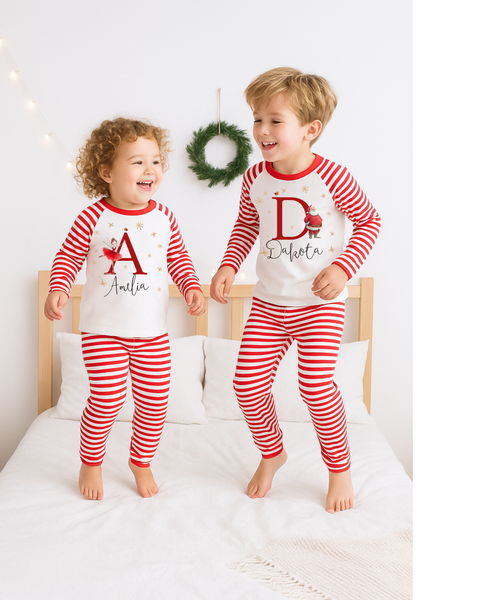 Personalised Santa Matching Family Pyjamas - Matching Pajamas