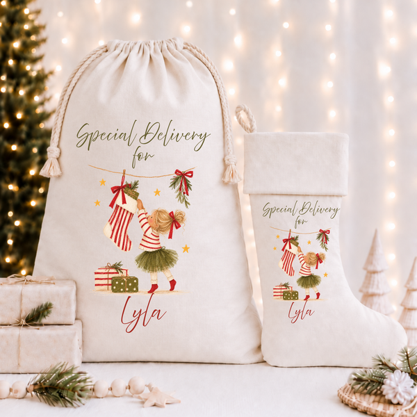 Personalised Christmas Stockings & Santa Sacks for Kids