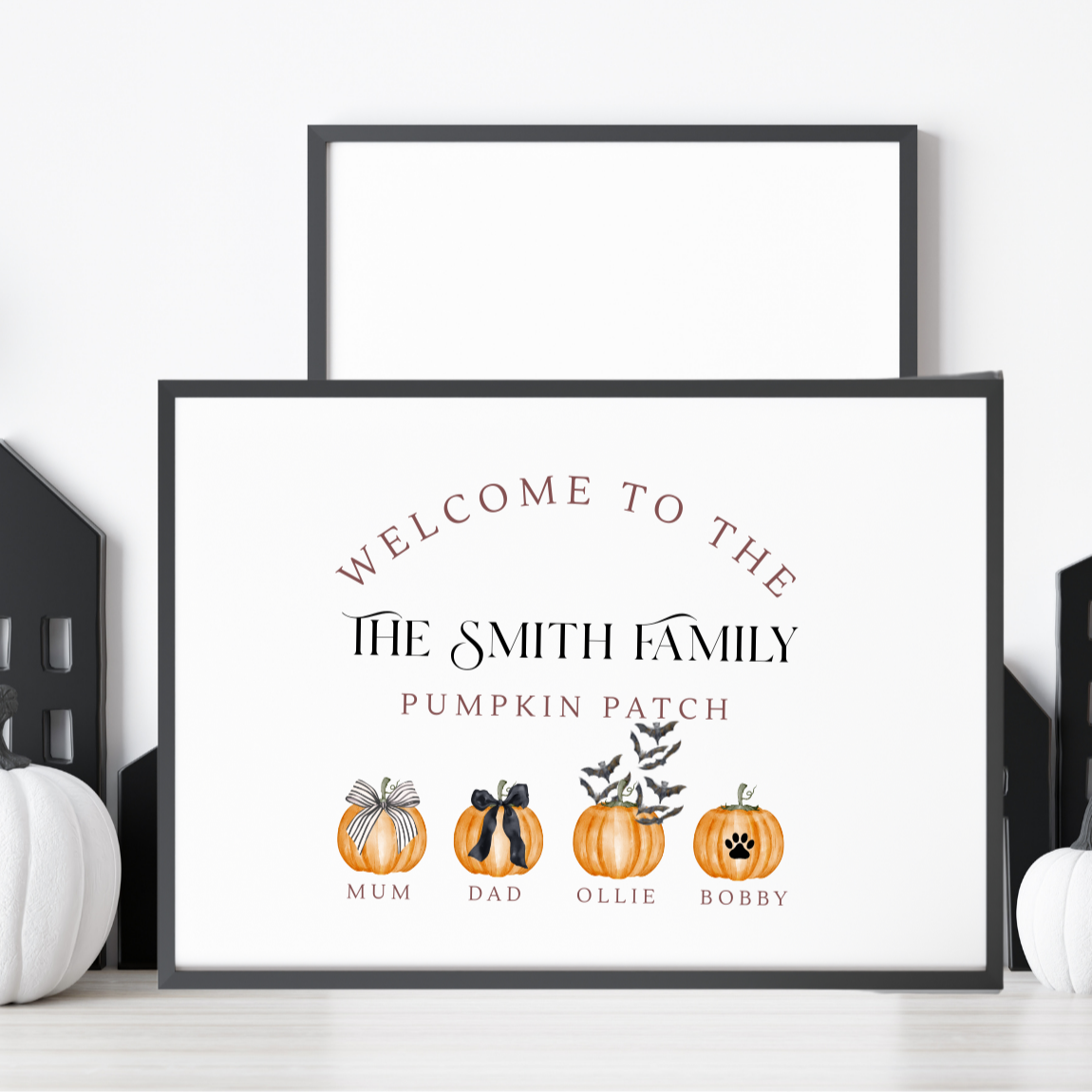 Halloween/Autumn Pumpkin Family Wall Art