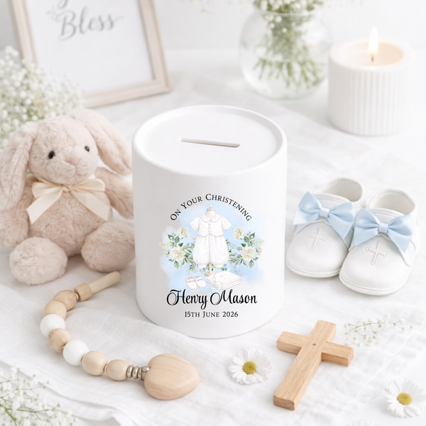 Personalised Christening Money Box