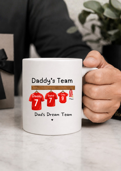 Personalised Father's Day Football Mug for Dad