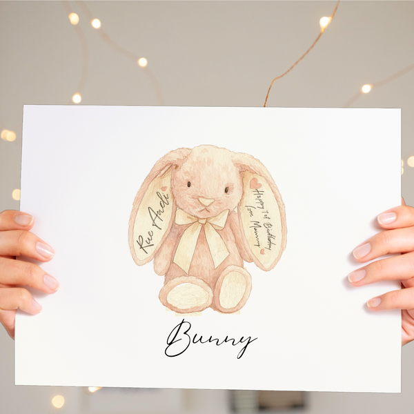 Personalised Favourite Teddy Print
