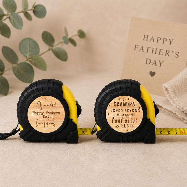 Personalised Tape Measure for Grandad's