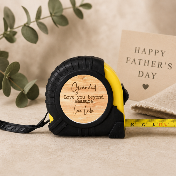 Personalised Tape Measure for Grandad's