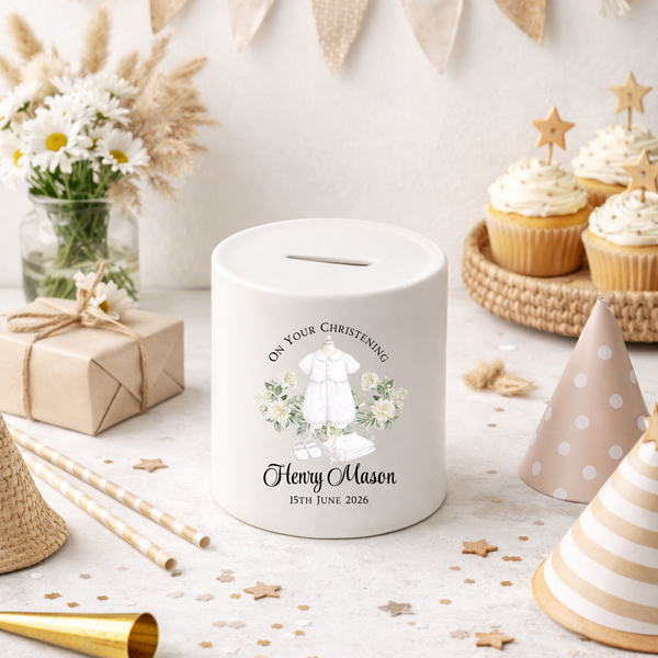 Personalised Christening Money Box